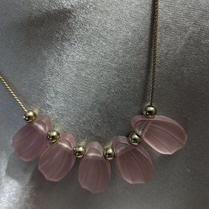 Avons vintage pink necklace/rose earrings